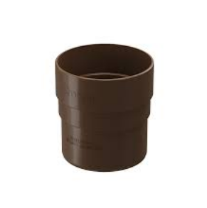 Соединитель (муфта) трубы водостока Деке Премиум Шоколад 8019