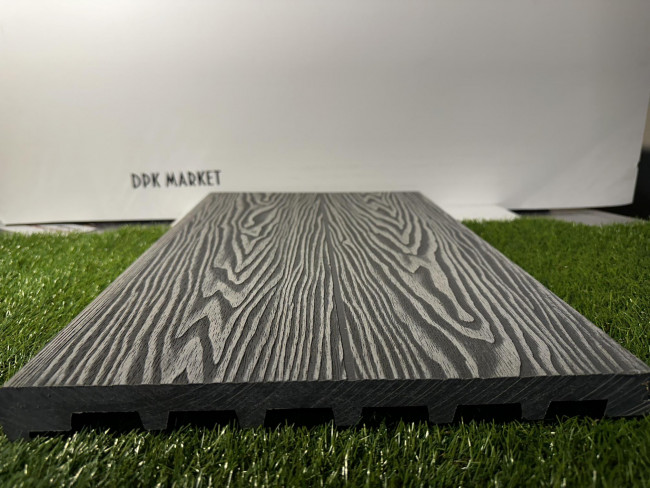 Ступень полнотелая 3D Step из дпк Серый